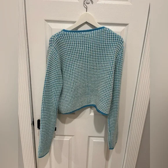 Line & Dot Warm Your Heart Cardigan, Size L, blue - Picture 5 of 7